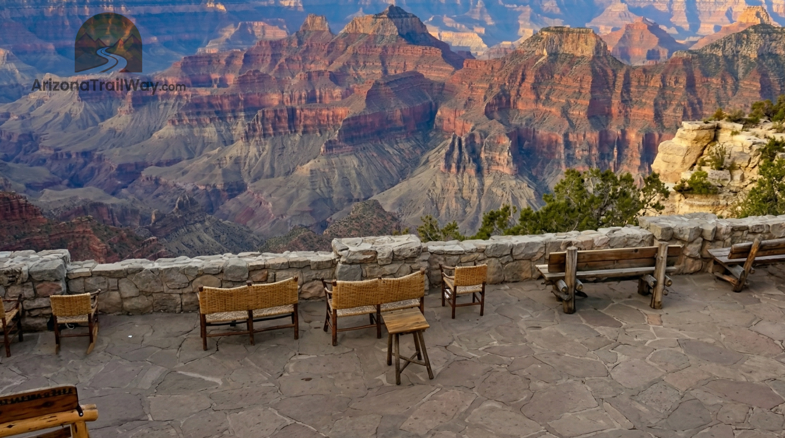 Canyon overlook at golden hour